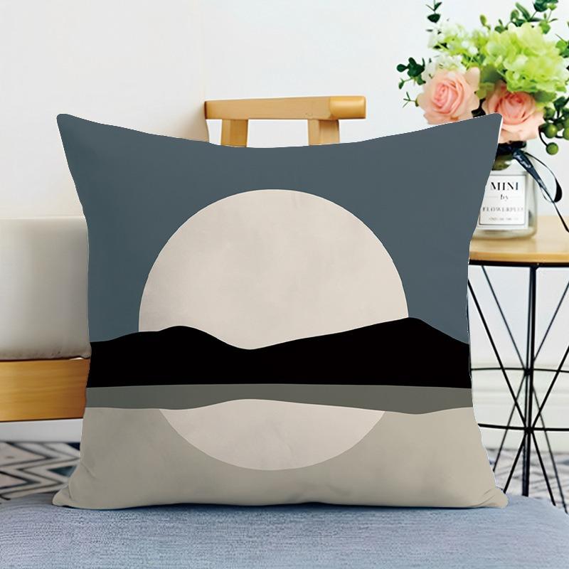 Ins Style Simple Printed Decorative Pillowcase Bedroom Living Room Square Cushion Pillowcase