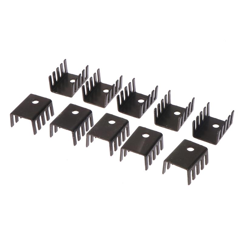 10Pcs To-220 Aluminum Profile 7805 Heatsink 781 Radiator Heat Sink 19*15*10Mm Aluminum Alloy Profile Cooler