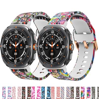 Pasek do drukowania dla Samsung Galaxy Watch Ultrta 47mm Zamienny silikonowy pasek do smartwatcha Bransoletka correa galaxy watch ultra