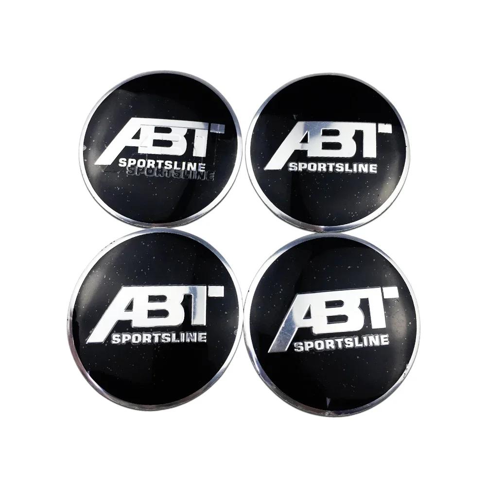 

56mm Modified Car Wheel Center Emblem Hub Caps Stickers For ABT Logo Golf Passat Jetta Touareg Tiguan Caddy Vento Bora mk6