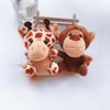 Tiger Elephant Monkey Stuffed Animal Toy Stuffed Doll Keychain Animal Plush Toy Plush Keychain