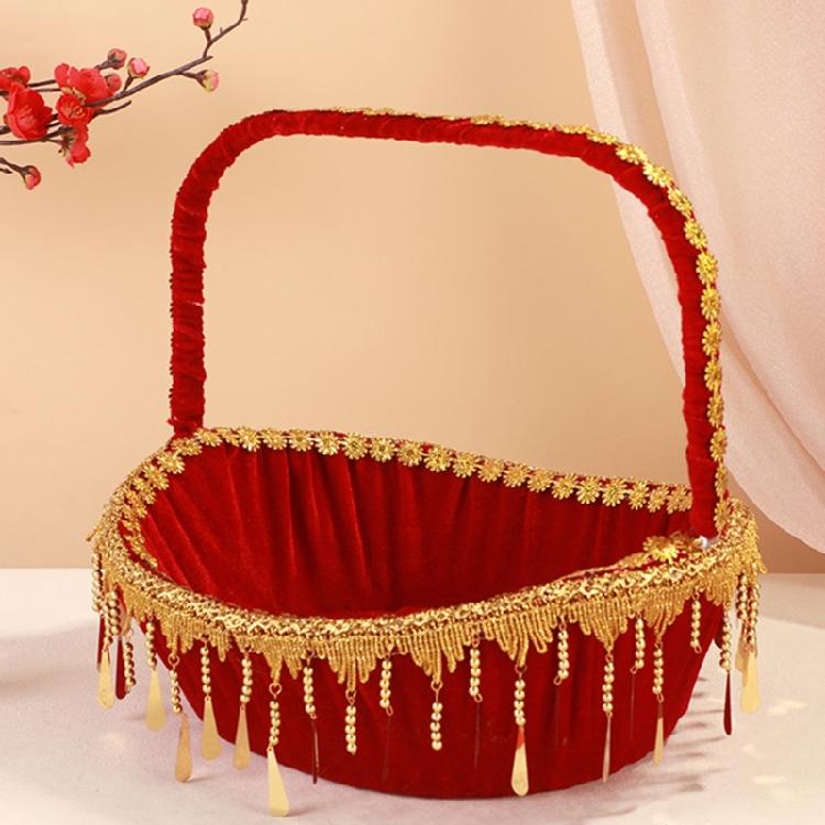 Blütenblatt-Wurfkorb Leicht zu tragen Handkorb für Blumenmädchen für Kirchenhochzeiten und Gartenveranstaltungen Zeremonie Dekorationen