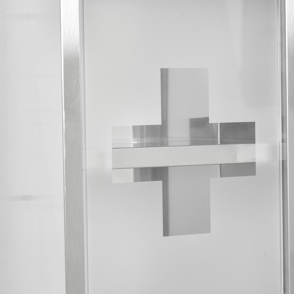 Medicine Cabinet Made of Stainless Steel and Tempered Glass Door Medicine Cabinet for Medication Storage