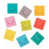 Jeu de construction - ludi - cubes sensoriels emboîtables - bébé - multicolore - 9 pièces