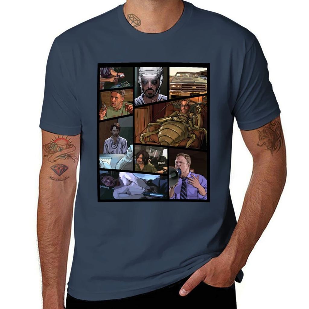 A Scanner Darkly T-Shirt Herren T-Shirt Grafik Baumwoll-T-Shirts hohe Qualität T-Shirt