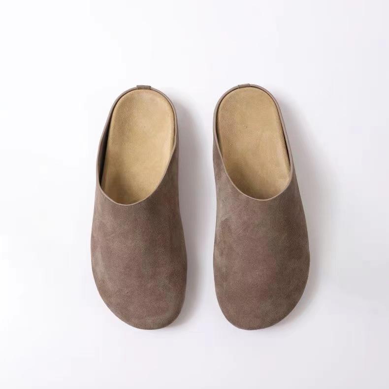 Fashion Crestar New Women's Slippers Fashion Spring Thick Sole Casual Flat Shoes Outdoor Beach Sandals Brand Suede Clogs Mules Slippers