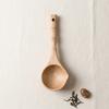 Wood Grain Texture Soup Spoon Solid Wood Porridge Scoop Heat Friendly Cooking Tool  Food Serving