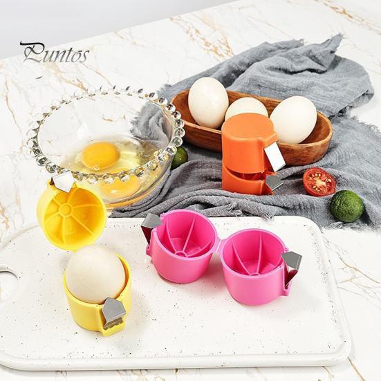 2Pcs Egg Shell Opener Egg Opener Tool for Clean Cracking Handheld Eggshell Cutter Multifunctional Eggs Breaker And Separator for Cooking Camping