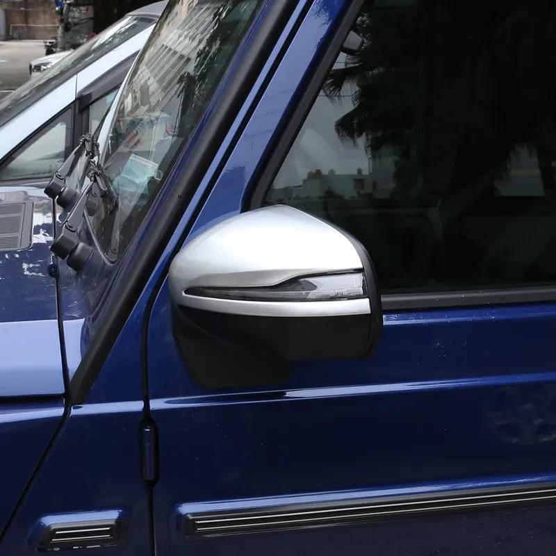 For Mercedes Benz G Class W463 -22 GLE GLS ABS Carbon Fiber Side Door Rearview Mirror Cap Cover Trim Sticker Car Accessories