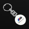 For Bmw M M3 M5 Performance E36 E39 E46 E53 E90 E60 E61 E93 X3 X1 3D Metal Car Styling Emblem Keyring Car Key Chain Accessories rldf93