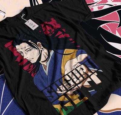 Koszulka Suguru Geto jujutsu kaisen anime najlepsza manga JJK czarna koszulka 009
