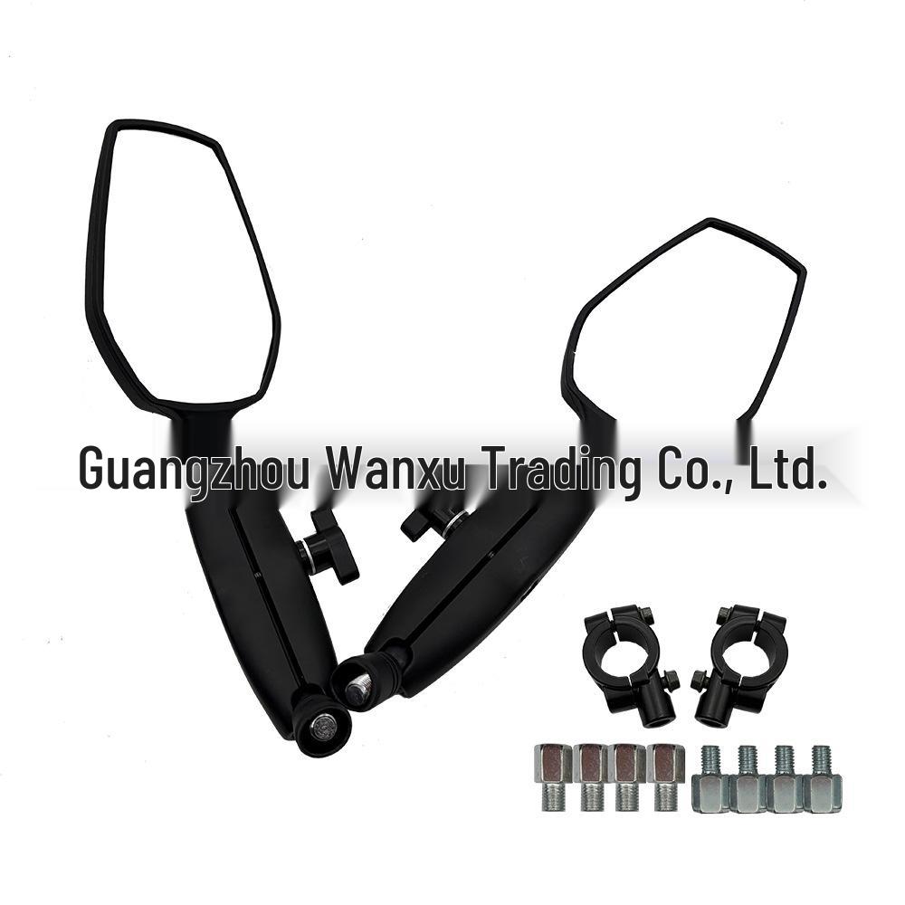 Foldable Rearview Mirror for 22mm Handlebars - Compatible with Suzuki, Yamaha, Honda, Kawasaki Motorcycles