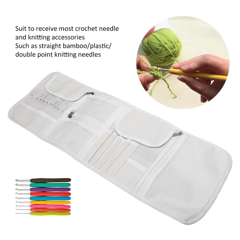 

Empty Organizer Crochet Hooks Storage Bag Zipper Bag Knitting Needle Storage Accessories Storage Elephant Pattern