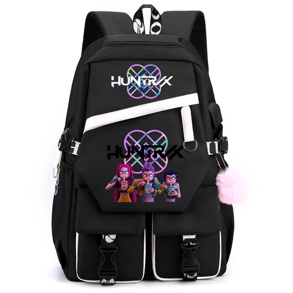 

Cartoon K-pop Demon Hunters Printed Large Capacity Backpack for Teenger Student Girl Boy Back To School Bookbag Women Waterproof Travel Bag Kid Gift