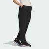 Adidas Solid Color Straight Leg Casual Comfortable Knit Sports Pants Women Bottoms Black JZ1661