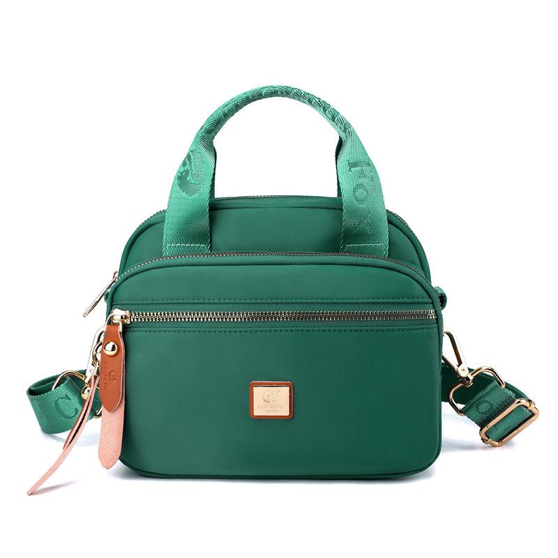 New women's trendy shoulder bag fashionable and simple multi-layer messenger bag anti-splashing nylon bag