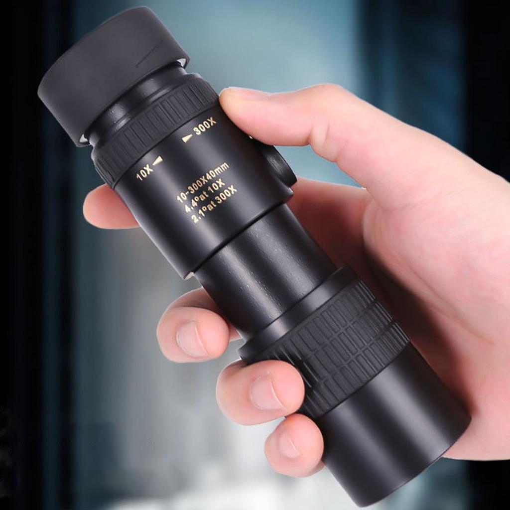 10-300x40 Monoculars with Flexible Tripod High Powered Monocular Telescope Multi-Purpose Mini Pocket Monocular Gift for Adults