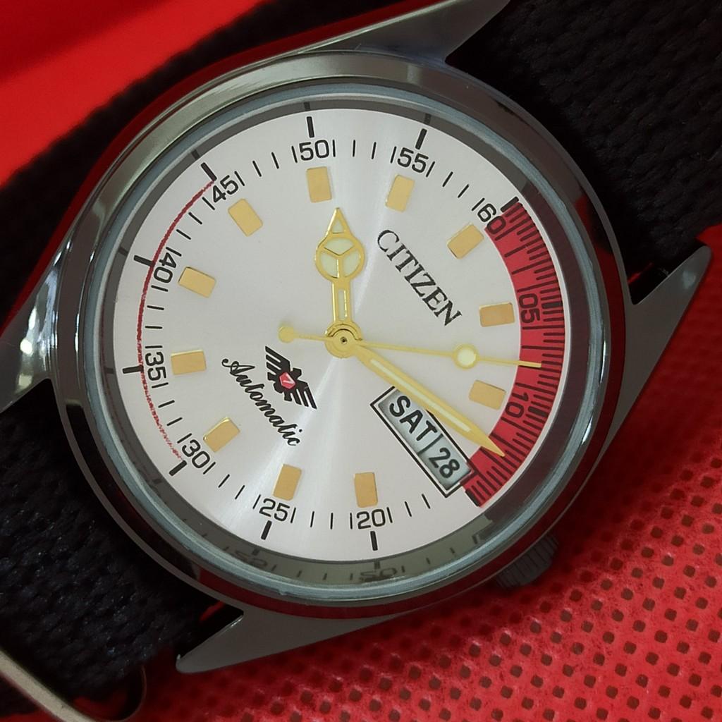 

ВОССТАНОВЛЕННЫЕ ВИНТАЖНЫЕ МУЖСКИЕ ЧАСЫ CITIZEN AUTO 8200 JAPAN D/D SILVER 565a-a299548-9 SKU565a-a299548