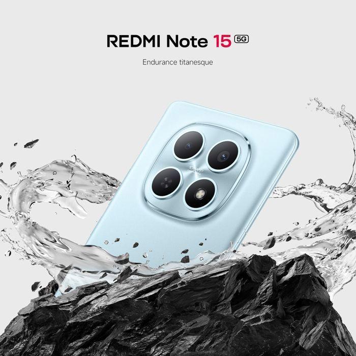 Refurbished - Xiaomi Redmi Note 15 5G Violet – 6 Go RAM, 128 Go, AMOLED 6,77", 108 MP, Batterie 5520 mAh, 45W