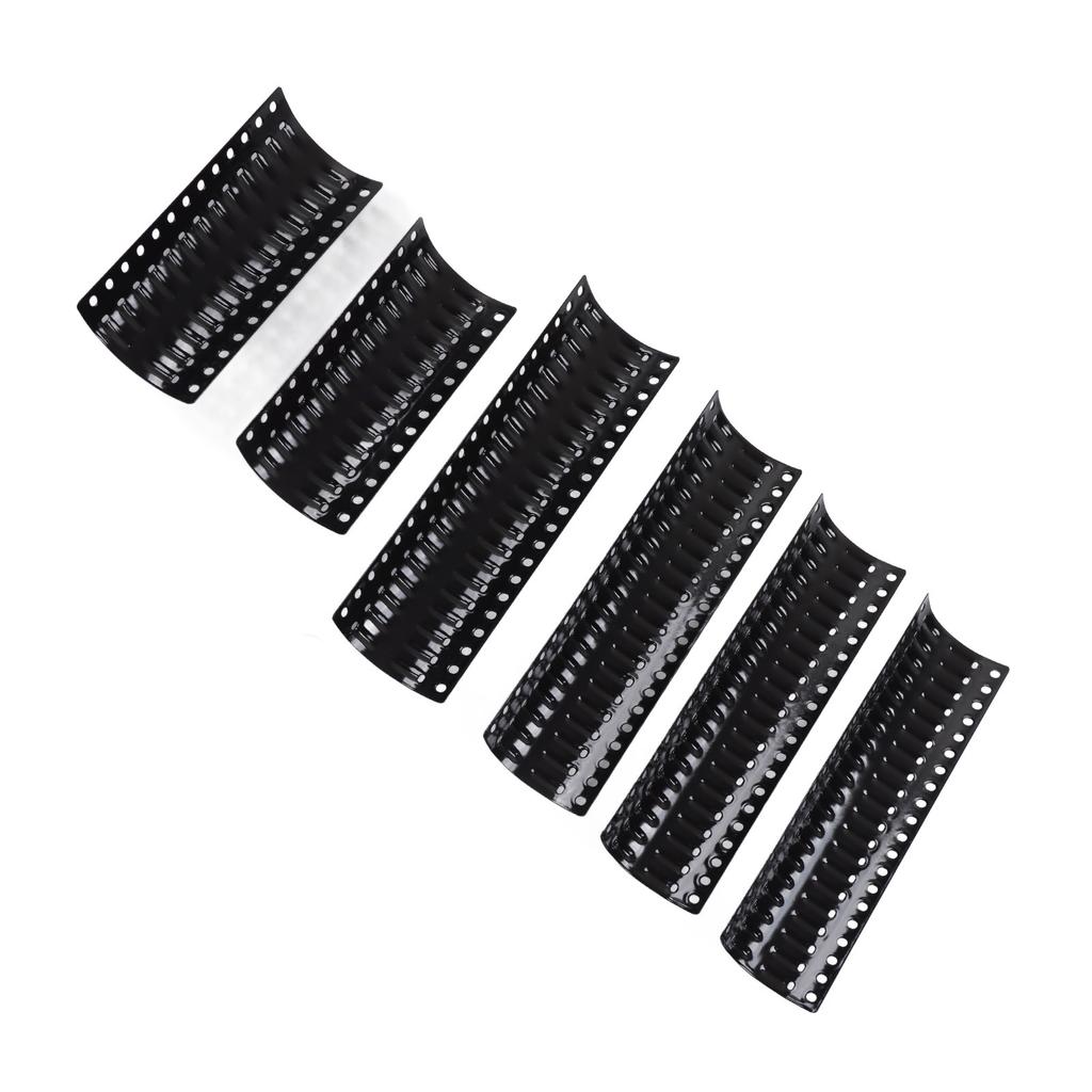 2 Sets Universal Grill Porcelain Heat Plate Adjustable Stainless Steel Heat Shield Grill Replacement Parts