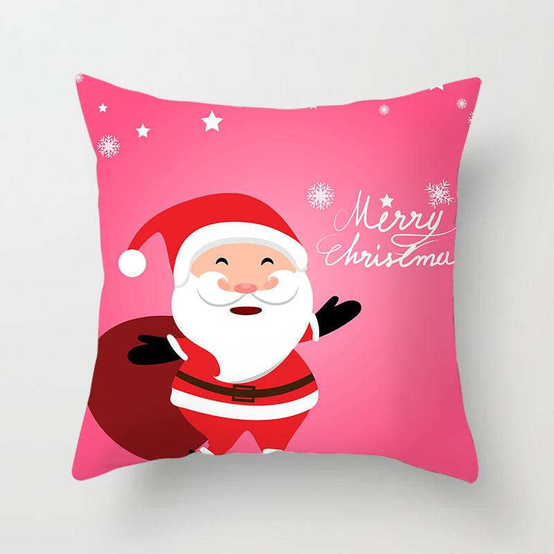 Tegneserie Julenissen Putetrekk Sofa Barnerom dekorasjon Merry Christmas Putetrekk