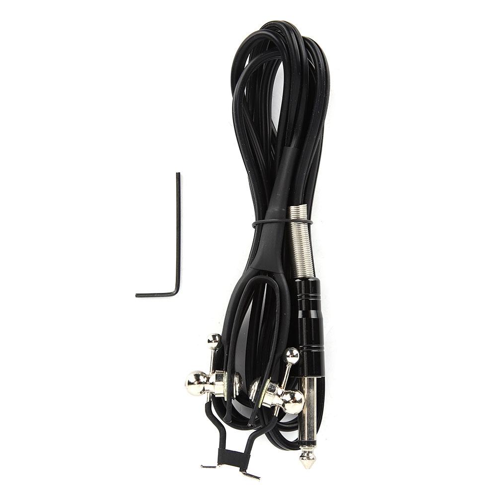 Automobile And Motorcycle Supplies Unisex Black 1.8M Tattoo Power Supply Silicone Clip Cord Tattoo Hook Line For Tattoo Machine (Black)