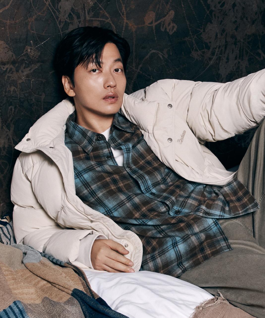 Burkeru Flannel One-Pocket Check Shirt Khaki Khaki/Khaki_M