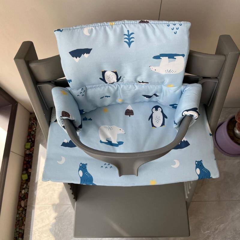 Breathable Cotton Infant Seat Cushion & Back Support Pad Set for Secure Nonslip Fit and Ergonomic Support Cushion