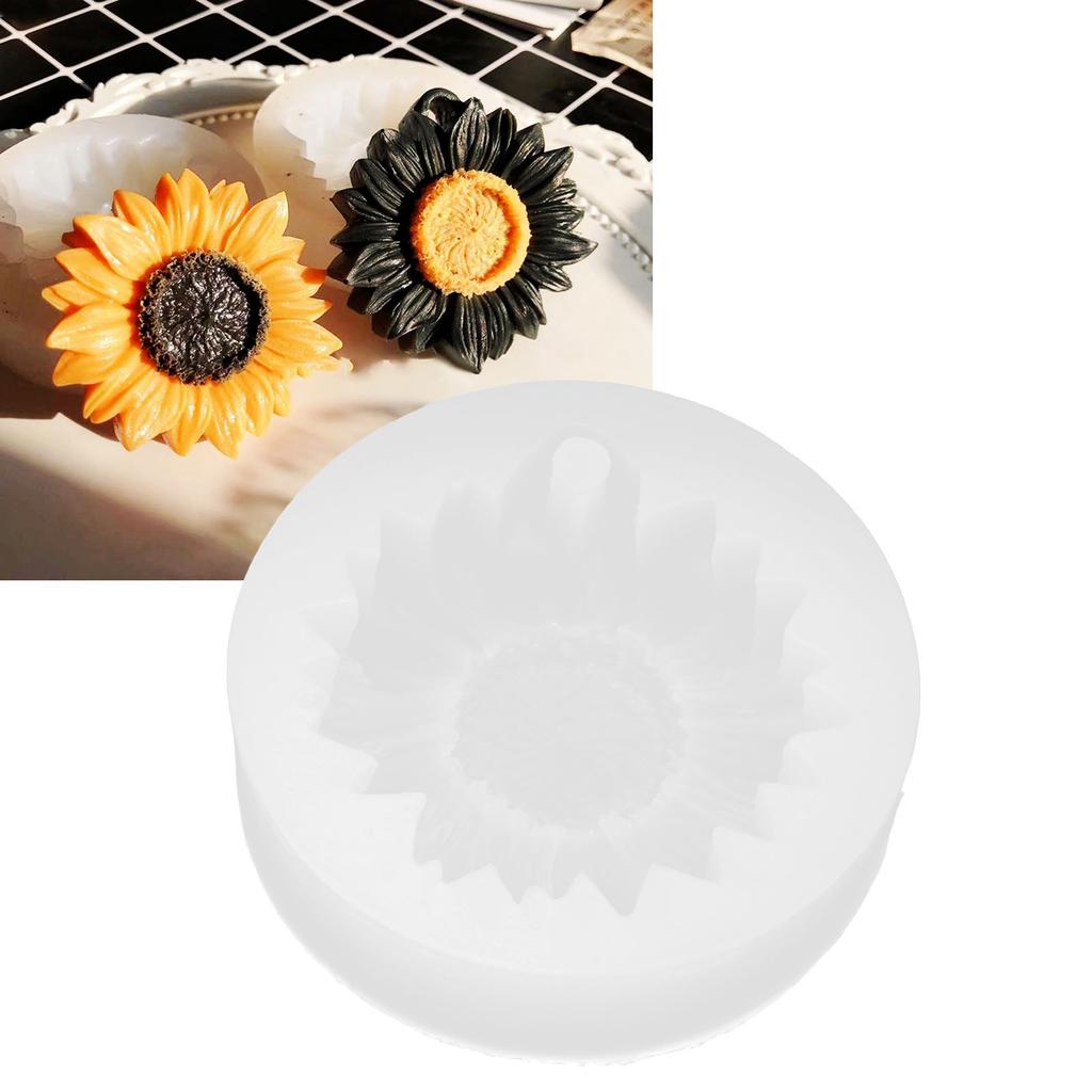 Slunečnicové Fondantové Formy na Dorty Květinové Fondantové Pečicí Formy na Dorty pro Baby Shower Dorty Cupcakes Bílé