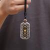 Retro King Kong Pestle Pendant, Auspicious Eight Treasures Pattern Pendant, Square Brand Gawu Box Six-character Mantra Pendant, Jewelry.