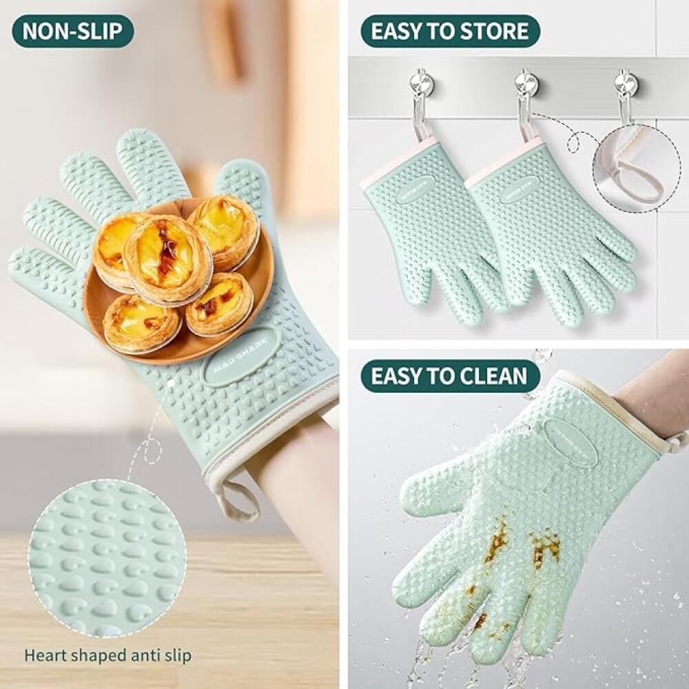 Oven Baking Gloves Oven Mitts Microwave Oven Gloves High-temperature Kitchen Baking Tools Bakeware Resistant Gloves