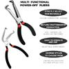 Premium Electrical Disconnect Pliers Set, 8" 60-Degree Electrical Disconnect Pliers For Automotive Connectors & Sensors, Electrical Connector Plier,