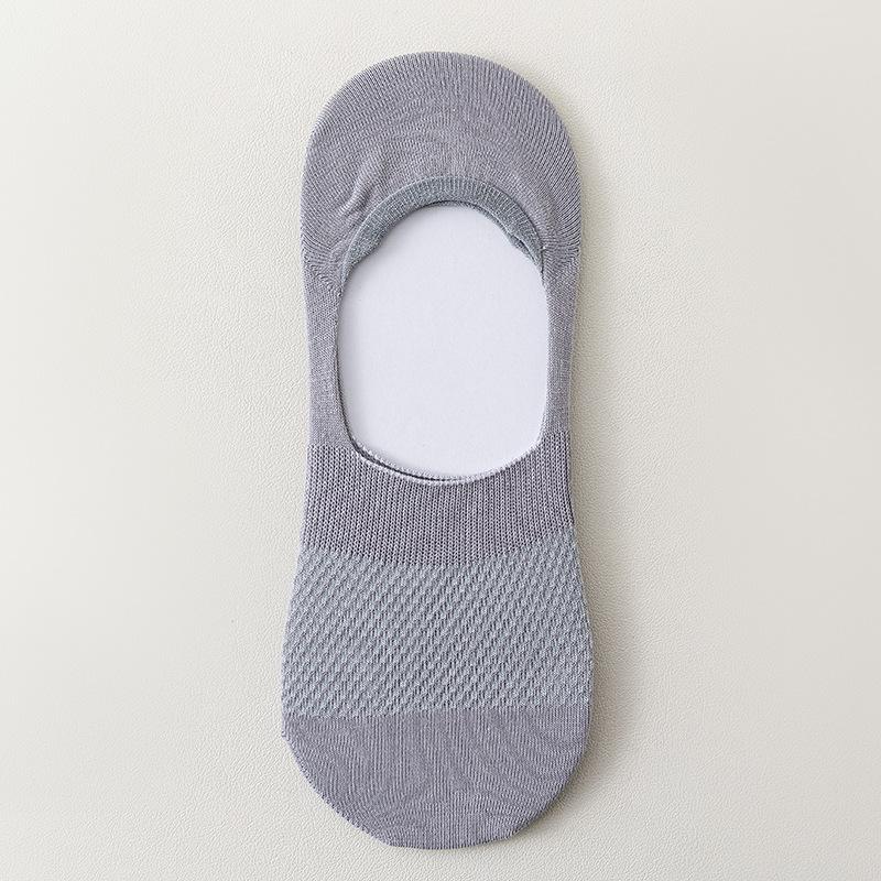 Male Spring and Summer Thin 5A Antibacterial Deodorant Sweat Shallow Mouth Invisible Socks