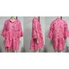 Women's Comfortable Simple Flared Sleeve National Wind Loose Shirt Short Dress