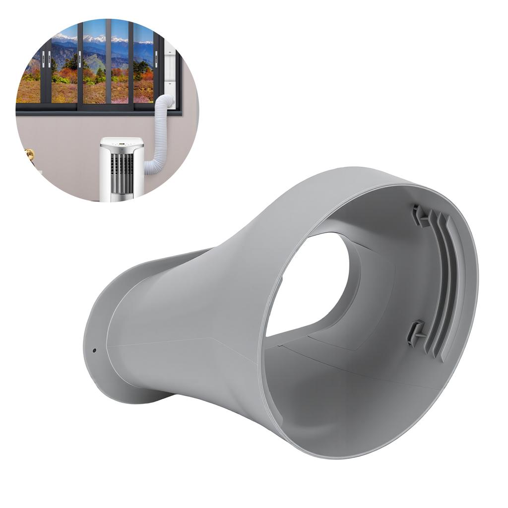 Portable AC Hose Oval Vent Adapter 5.9 Inch AC Hose Window Sealing Plate Connector for Mobile Conditioner