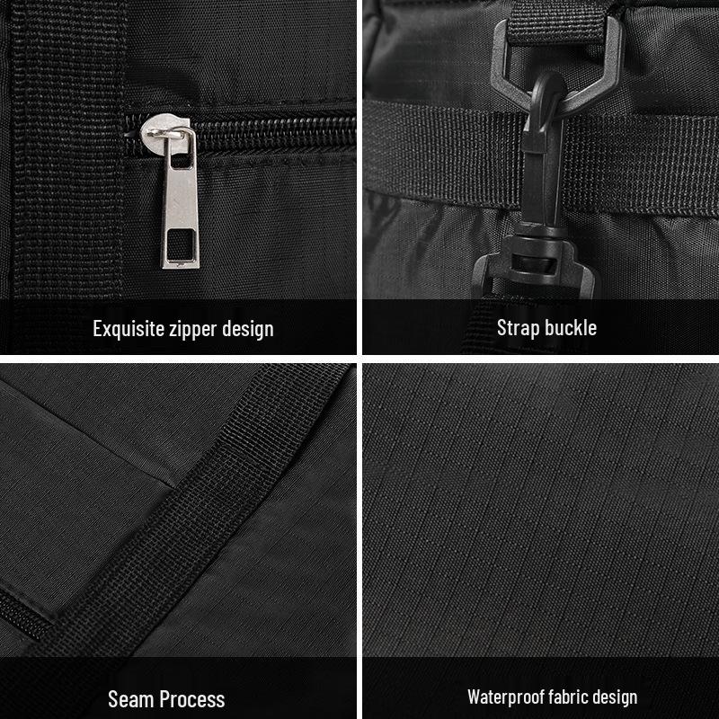 Foldable Travel Duffel Bag: Lightweight, Large Capacity, Attachable To Suitcase