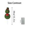 Snowman Shape Acrylic Ground Plug, Suitable For Christmas Porch Decoration Outdoor And Indoor