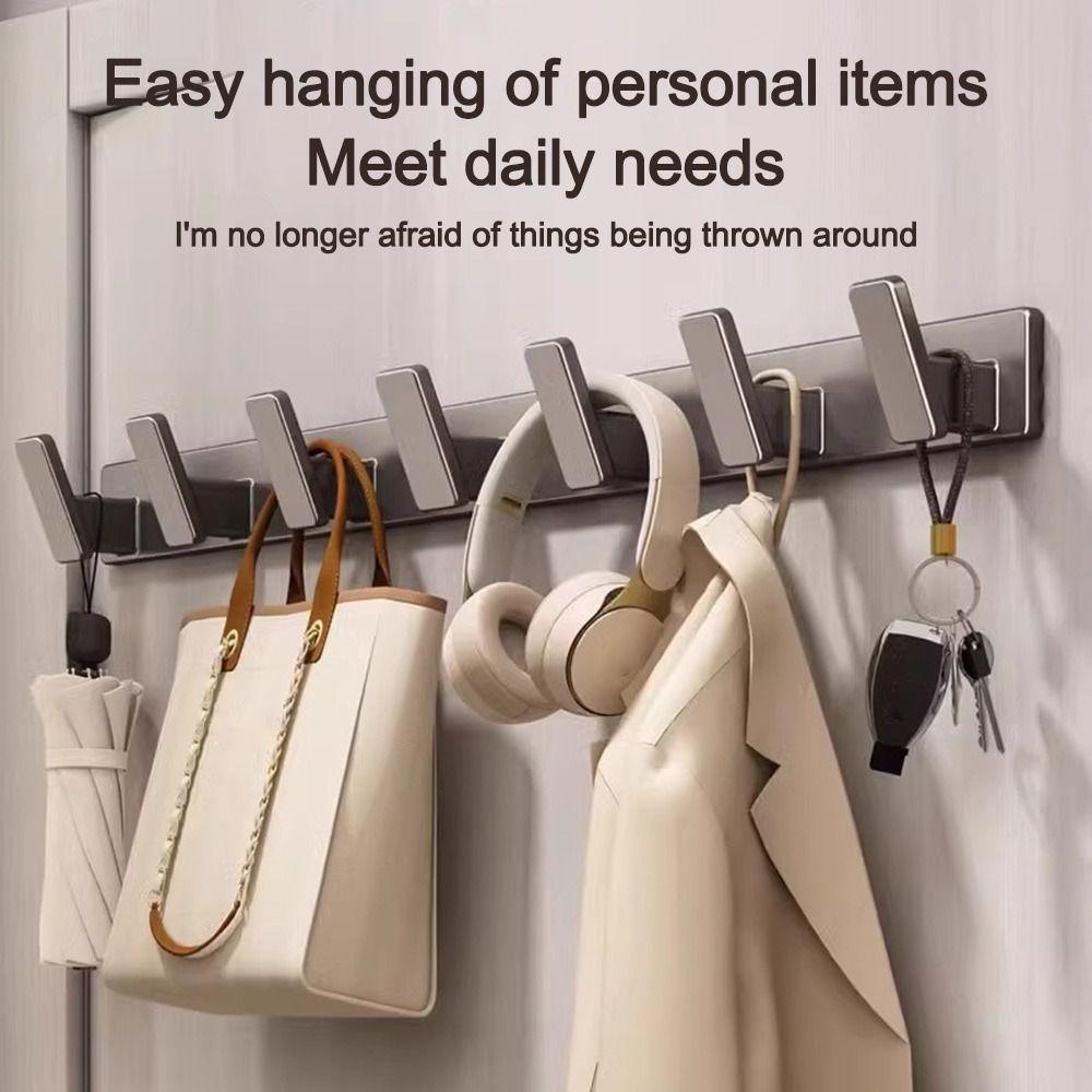 Strong Adhesive Wall Hooks Plastic Wall Rack Hanger Behind Doors Hook  Wall Storage Accessories