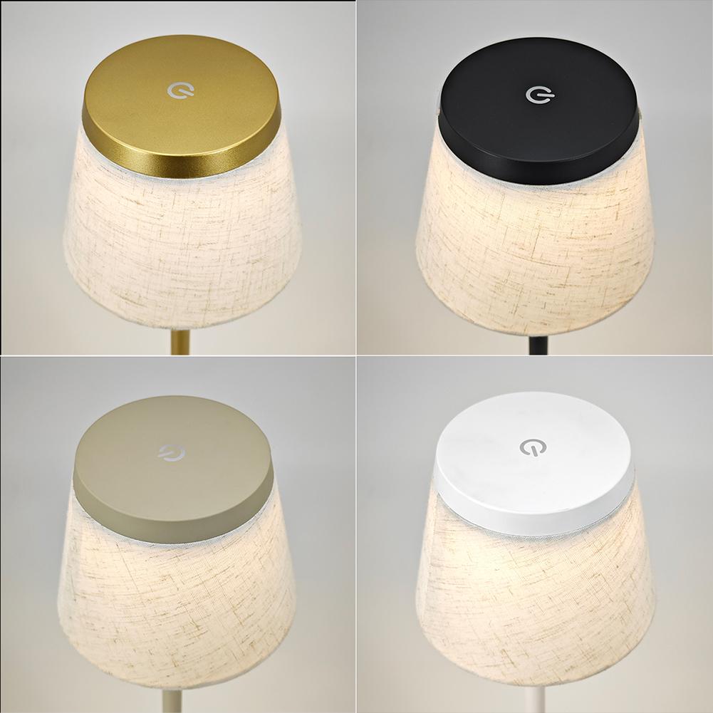 Cordless Table Lamp 1800mAh Battery Operated Portable LED Desk Lamps for Restaurant Home Dinner Dining Kitchen