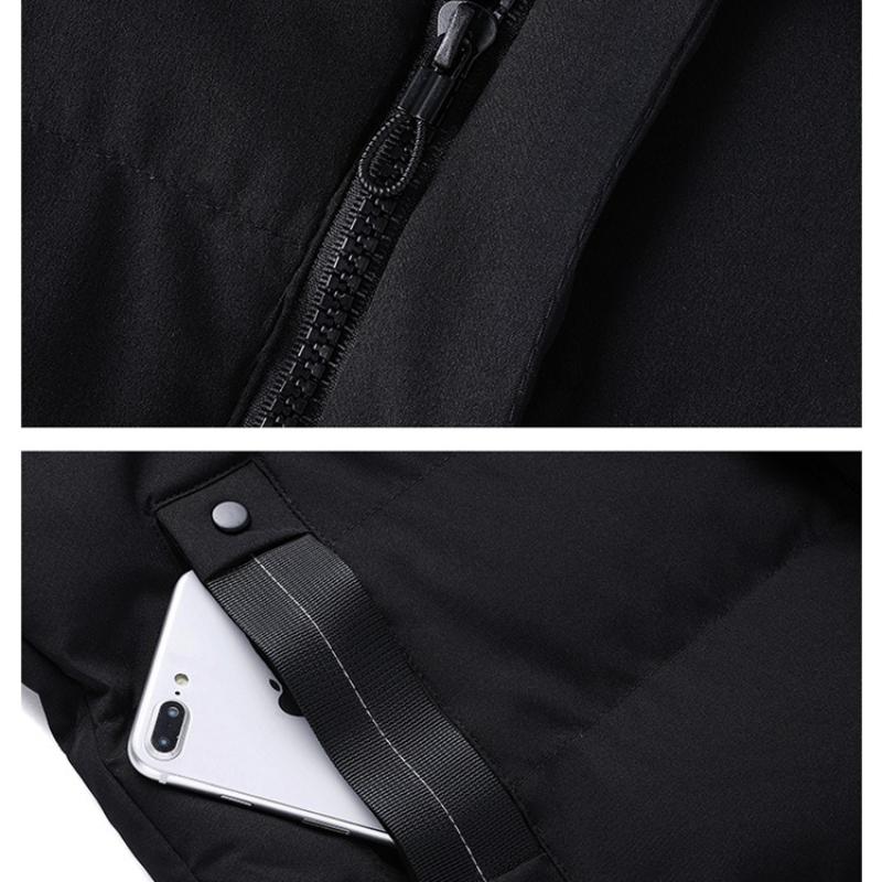 Cozy Up Men's Winter Hooded Coat Waterproof Warm Long Puffer Jacket Parka