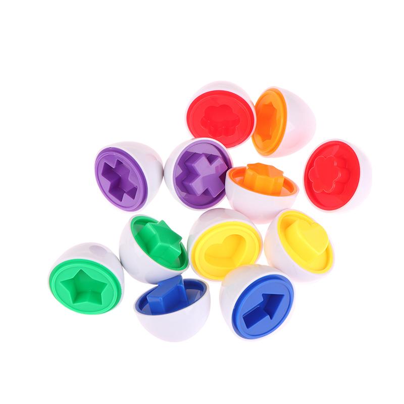 1Pc Eggs Shape Montessori Matching Color Educational Toys For Baby And Toddlers Recognition Sorter Puzzle Learning Toys Gift