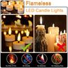 HoneTeek LED Teelichter Flammenlose Kerzen mit Flacker-Timer (6 Stunden an, 18 Stunden aus), Warmweiß, 12er-Pack, für Heimparty-Dekoration, Festivals,