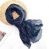 Eleganter Langer Schal Büro Damen Accessoire Knitteriger Schulterwickel Für Übergangswetter Mode Styling Accessoires
