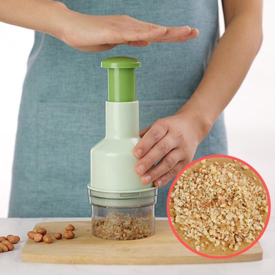 Garlic Pounder Sharp Blade Multifunctional Manual Rotation Grinding Manual Onion Chopper Garlic Crusher Kitchen Gadget