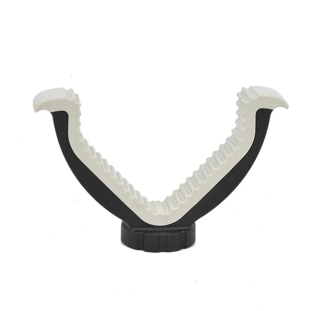 Tactical Heavy Duty V Yoke Shooting Rack Gun Rest Rifle Holder Top Mount 1/4 Thread Attachment for Hunting Tripod Bipod Monopod