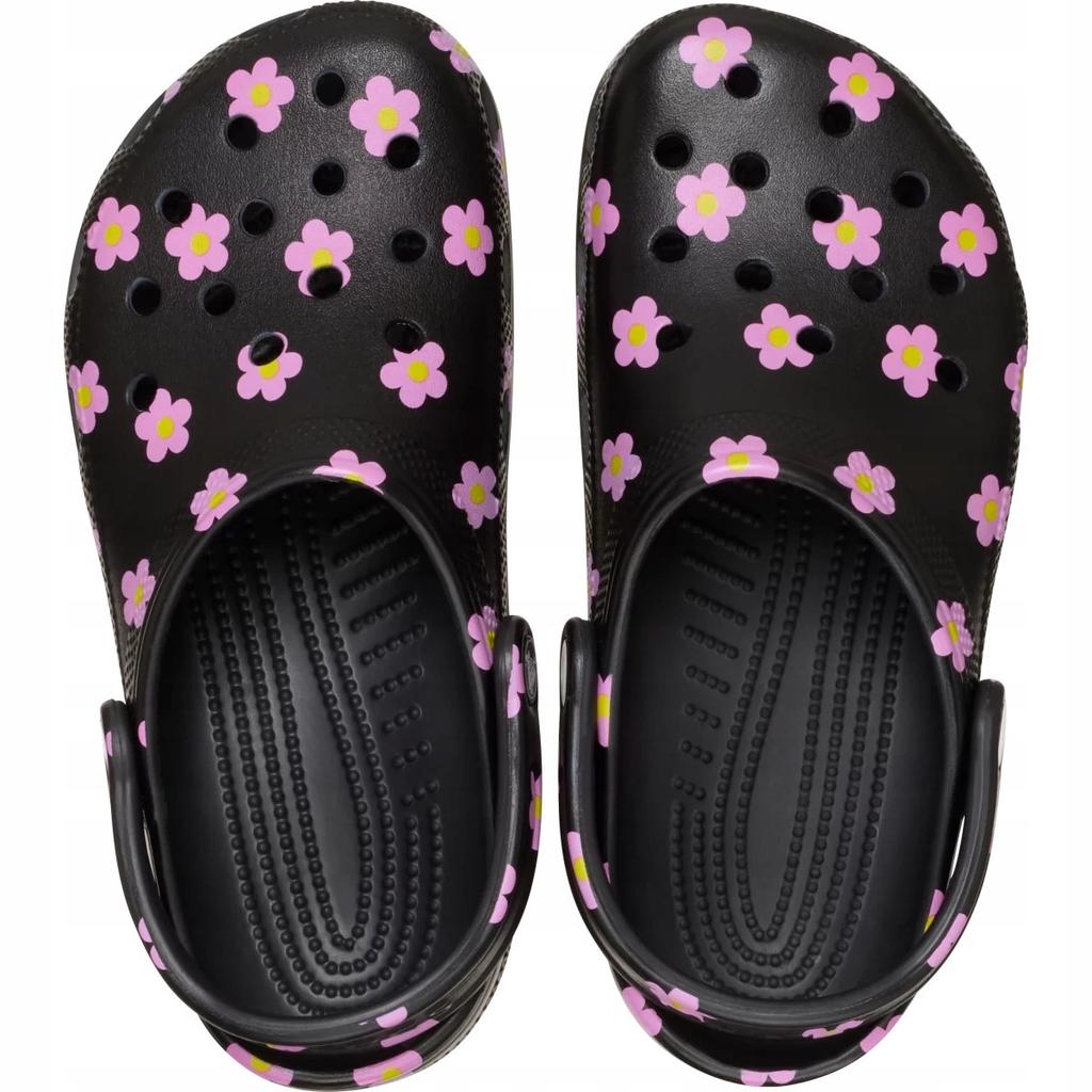 Crocs Κλασικό Σκαρπίνι με Λουλούδι Γυναικεία 212677 Μαύρο 38-39 ΕΕ Άνετα Ελαφριά Αντιολισθητικά Παπούτσια