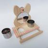 Parrots Mirror Feeder Cups Wooden Perches Perch Stand Water Bowl Stands Accessories