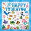 Marine animal bulletin board decoration card school classroom party paper cutting undersea world decoration card paper