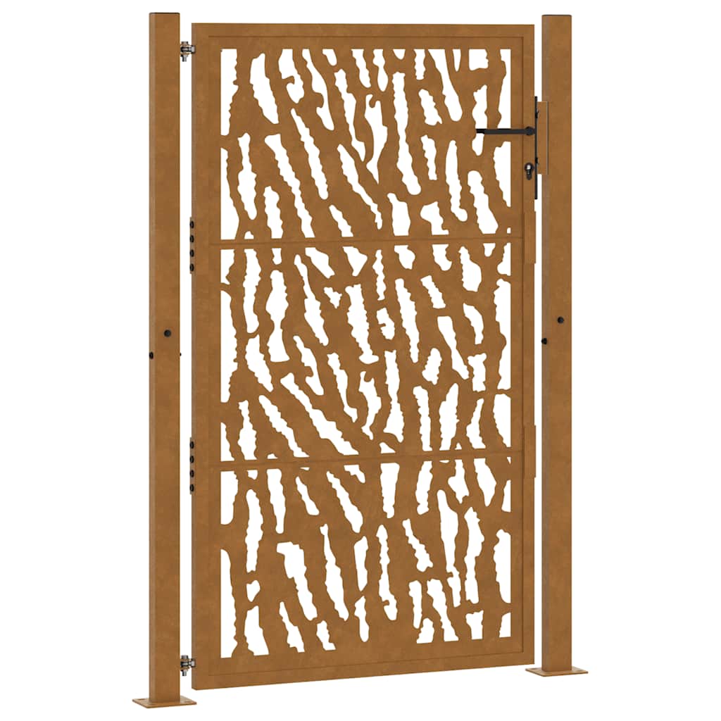 Garden Gate 100 X 150 Cm Weathering Steel Trace Design