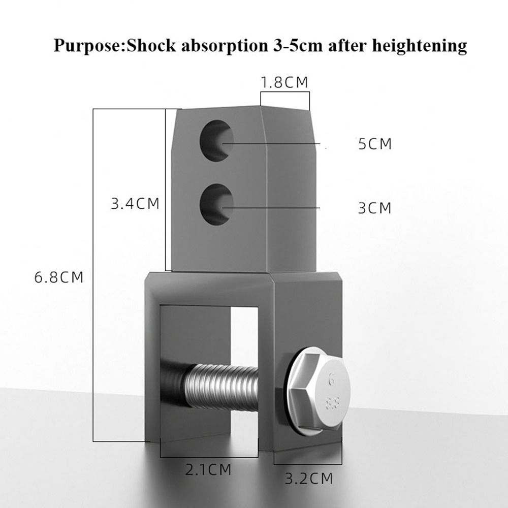 

6 цветов Задние амортизаторы Алюминиевый адаптер Крюк Удлиненный ход Аксессуары для электромобилей серый